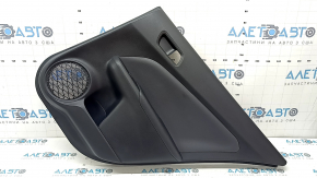 Door trim panel rear right Toyota Prius 50 Prime 17-22 black, insert black leather, armrest black leather, with trim and window lift control, for cleaning