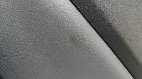 Door trim panel rear right Toyota Prius 50 Prime 17-22 black, insert black leather, armrest black leather, with trim and window lift control, for cleaning