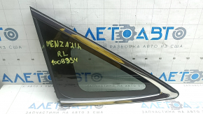 Rear left window blind glass Toyota Venza 21-24 chrome, tinted, broken guides