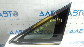 Rear right window blind glass Toyota Venza 21-24 chrome, tinted, broken guides