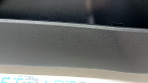 Door trim, front left, Toyota Prius 50 Prime 17-22, black, black leather insert, black leather armrest, with trim and window lift control, worn