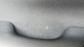 Door trim, front left, Toyota Prius 50 Prime 17-22, black, black leather insert, black leather armrest, with trim and window lift control, worn