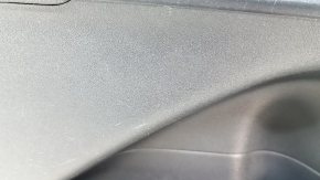 Door trim, front left, Toyota Prius 50 Prime 17-22, black, black leather insert, black leather armrest, with trim and window lift control, worn
