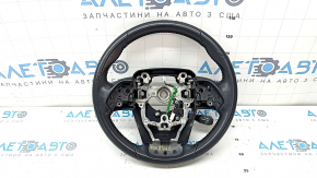 Naked steering wheel for Toyota Prius 50 Prime 17-22, black leather, with adaptive cruise control joystick, ready for re-upholstery