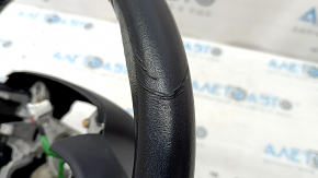 Naked steering wheel for Toyota Prius 50 Prime 17-22, black leather, with adaptive cruise control joystick, ready for re-upholstery
