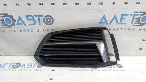 Front bumper grille left Audi A5 F5 17-19 without radar, black gloss with chrome molding