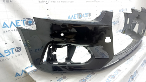 Bare front bumper Audi A5 F5 18-19 for parking sensors, without plug, black, scratches, broken fasteners