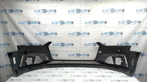 Bare front bumper Audi A5 F5 18-19 for parking sensors, without plug, black, scratches, broken fasteners