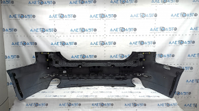 Bare rear bumper Audi A5 F5 18-19 for parking sensors, black, without plug, cracked mount, scratches