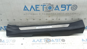 Door sill trim with illumination, front left, Toyota Venza 21-24, black, scratches
