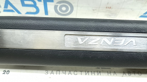 Door sill trim with illumination, front left, Toyota Venza 21-24, black, scratches