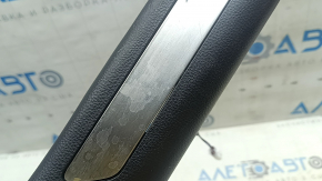 Door sill trim with illumination, front left, Toyota Venza 21-24, black, scratches