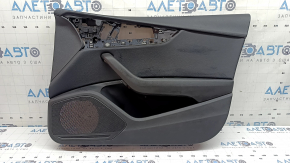 Door trim, front right card, Audi A5 F5 18-19 5D, black, black leather insert, black leather armrest, scratches, dry cleanable