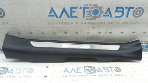 Door sill trim with illumination, front right, Toyota Venza 21-24, black, scratches, dents