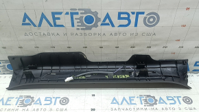 Door sill trim with illumination, front right, Toyota Venza 21-24, black, scratches, dents