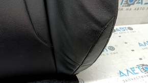 Toyota Prius 50 Prime 17-18 driver's seat back upholstery, heated, black leather, dented, worn