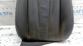 Audi A5 F5 18-19 5D driver's seat back upholstery, black leather, heated, dry-cleanable