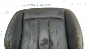 Audi A5 F5 18-19 5D passenger seat cushion upholstery, black leather, heated, dry-cleanable, dents