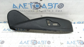 Left side passenger seat control trim for Audi A5 F5 18-25 5D, black, electrically powered, dry cleanable, scratches