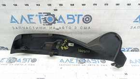 Left side passenger seat control trim for Audi A5 F5 18-25 5D, black, electrically powered, dry cleanable, scratches