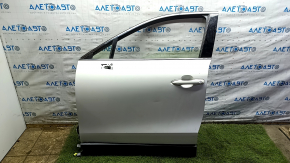 Front left door assembly Toyota Venza 21-24 white 070, keyless, dented, scratched