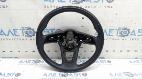 Bare steering wheel Audi A5 F5 18-24 black leather with heating without buttons and paddles, for dry cleaning, scratches
