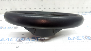 Bare steering wheel Audi A5 F5 18-24 black leather with heating without buttons and paddles, for dry cleaning, scratches
