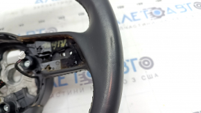 Bare steering wheel Audi A5 F5 18-24 black leather with heating without buttons and paddles, for dry cleaning, scratches