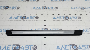 Outer front left threshold trim Audi A5 F5 17-25 5D black with chrome, scratches, broken guide