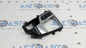 Shifter cover for Audi A5 F5 17-25, black, scratches, marks on chrome