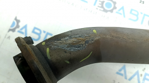 The intake pipe with the catalytic converter of Toyota Venza 21-22 is crushed