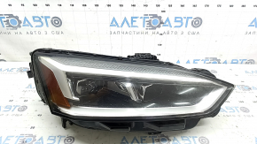Front right headlight assembly Audi A5 F5 18-19 LED, LED turns yellow, scratches, needs polishing