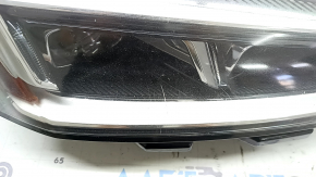 Front right headlight assembly Audi A5 F5 18-19 LED, LED turns yellow, scratches, needs polishing