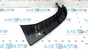 Right trunk door trim Subaru Forester 25-26 black, scratched