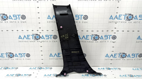 Subaru Forester 25-26 lower right center pillar trim, black, worn