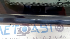 Rear right fixed window glass Jeep Grand Cherokee WL 22-24 tinted, gloss black with chrome molding, scratches