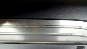 Left arch trim for Toyota Venza 21-24, black, for JBL subwoofer, with chrome trim, scratches, tear, needs cleaning