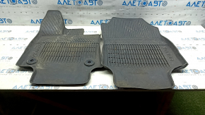 Set of floor mats for Toyota Venza 21-24 black rubber, cut, needs cleaning