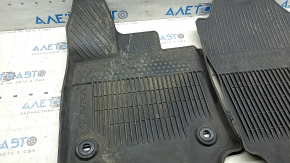 Set of floor mats for Toyota Venza 21-24 black rubber, cut, needs cleaning