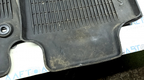Set of floor mats for Toyota Venza 21-24 black rubber, cut, needs cleaning
