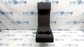 Backrest of the rear row of seats, 2nd row, central, Mercedes W167 GLE 20-26, brown leather, for 2 rows, dry-cleanable