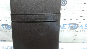 Backrest of the rear row of seats, 2nd row, central, Mercedes W167 GLE 20-26, brown leather, for 2 rows, dry-cleanable