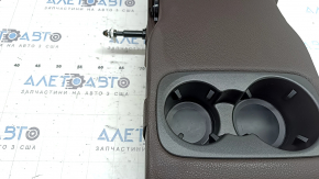 Backrest of the rear row of seats, 2nd row, central, Mercedes W167 GLE 20-26, brown leather, for 2 rows, dry-cleanable