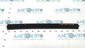 Subaru Forester 25-26 rear left door seal, lower, large, fasteners are torn