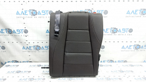 Backrest of the rear row of seats, 2nd row, left, Mercedes W167 GLE 20-26, brown leather, perforation, with seat belt, for 2 rows, dry-cleanable