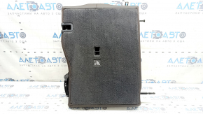 Backrest of the rear row of seats, 2nd row, left, Mercedes W167 GLE 20-26, brown leather, perforation, with seat belt, for 2 rows, dry-cleanable