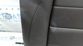 Backrest of the rear row of seats, 2nd row, left, Mercedes W167 GLE 20-26, brown leather, perforation, with seat belt, for 2 rows, dry-cleanable