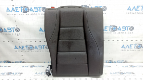 Backrest of the rear row of seats, 2nd row, right, Mercedes W167 GLE 20-26, brown leather, perforated, dry-cleanable