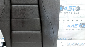 Backrest of the rear row of seats, 2nd row, right, Mercedes W167 GLE 20-26, brown leather, perforated, dry-cleanable