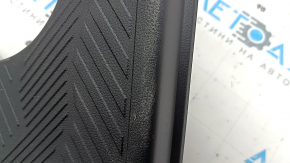 Subaru Forester 25-26 rear right door sill trim, black, worn